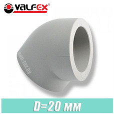 Угол паечный Valfex D20x45 град.